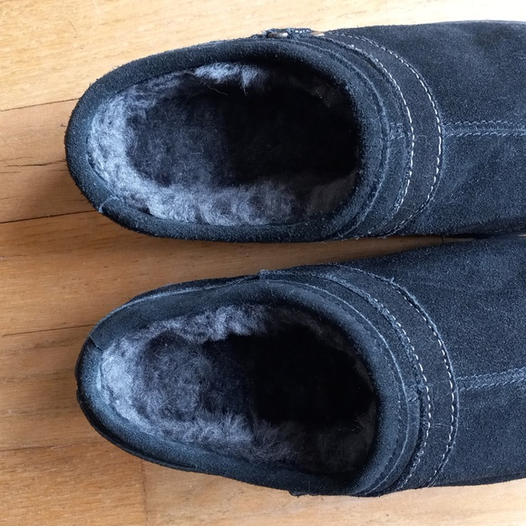 NWOT Leather Suede Sheepskin Lining, TPR Sole, Clogs Size EUR 38/US 6L NWOT - Picture 9 of 11